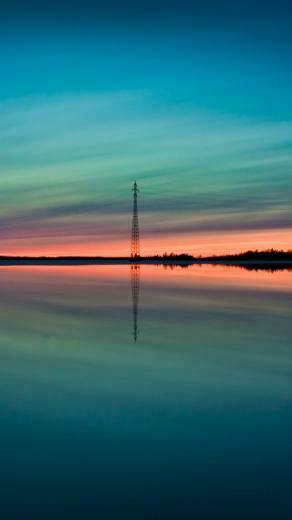 Summer Sunset Reflection iPhone 5s Wallpaper