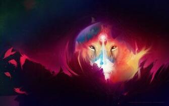 Colorful Lion By Artisnavi