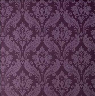 Vintage Flock Kelly Hoppen Damask Washable Vinyl Wallpaper Roll