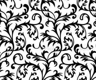 Victorian Wallpaper Pattern Black And White
