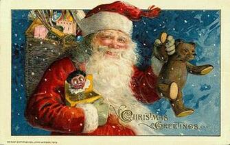 Santa Claus Vintage Wallpaper Desktop HD