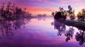 Purple River Reflection Macbook Air Wallpaper HD Gnome Look Org