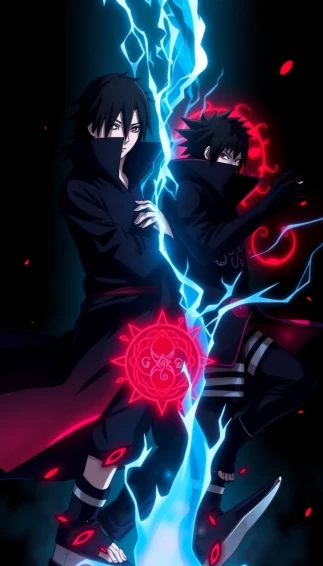 Itachi Sasuke Phone Wallpaper