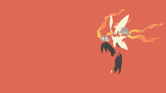 Mega Blaziken Minimalist Wallpaper By Brulescorrupted