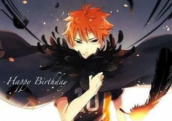 Haikyuu Hinata Shouyou Feather Volleyball Uniform Wallpaper