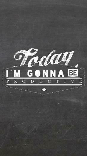 Stay Productive Motivational iPhone Wallpaper On