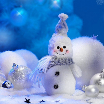Winter Snowman Wallpaper