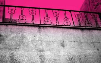 Wild Crazy Pink Guitar