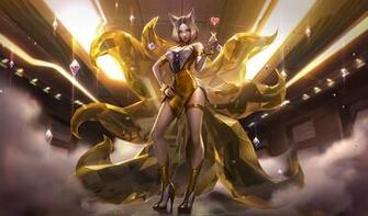 Wallpaper X Kda Prestige Ahri Leagueoflegends