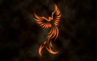 Fire Phoenix Fantasy Art Wallpaper Background