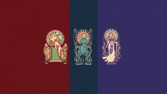 Art Nouveau Metroid Nintendo Princess Peach Zelda Wallpaper
