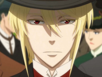 A Man In Top Hat With Long Blonde Hair Wallpaper