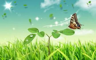 Green Fantasy Nature HD Wallpaper