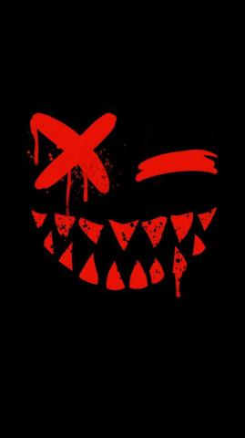 Evil Smile iPhone Wallpaper