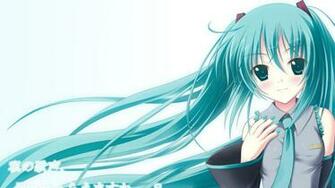 Girl Hair Light Blue Anime Wallpaper
