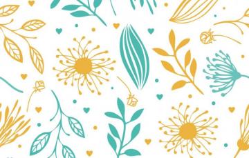 Photo Wallpaper Flowers Texture Abstract Yellow