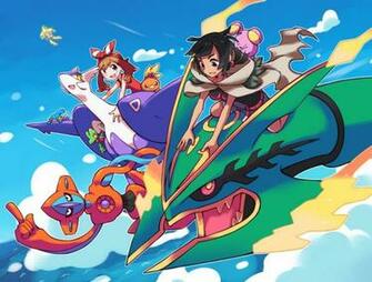 Nintendo Pokemon Rayquaza Mudkip Wallpaper