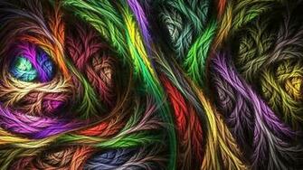 Psychedelic Wool Colors Feathery High Quality And