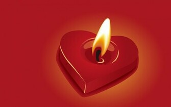 Heart Shaped Candle Wallpaper Stock Photos