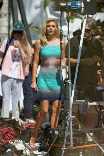Kelly Rohrbach Baywatch Movie Press In Miami Gotceleb