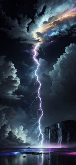 Prismatic Lightning Strike Wallpaper For Kids And Families