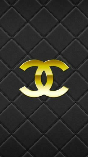 Chanel Gold And Black Quilted iPhone Phone Wallpaper Background