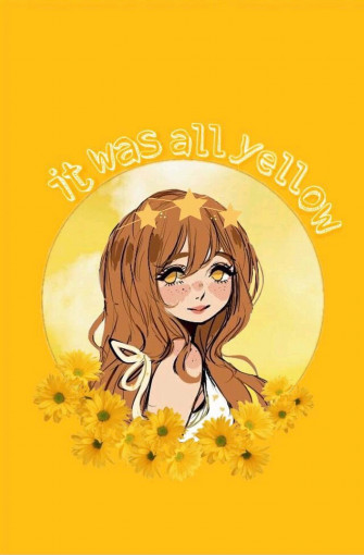 Yellow Anime Aesthetic Picture Wallpaper