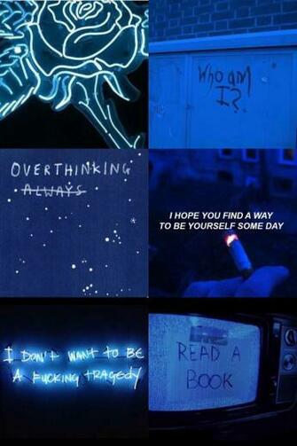 Dark Blue Aesthetic Art