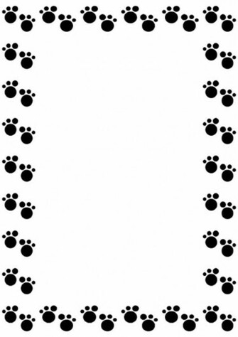 Free download kb jpeg paw print border 735 x 541 44 kb gif dog paw