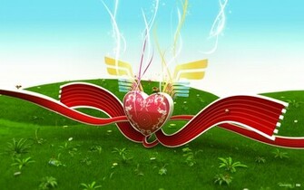 Corazon Abstracto Wallpaper