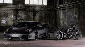 Tuneco Black Ferrari Chopper Wallpaper HD Cars