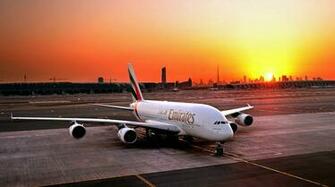 Wallpaper Of Airbus A380 Emirates Airline
