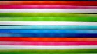 Horizontal Vivid Colored Stripes Wallpaper
