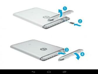 Opening The Back Of Hp G2 Tablet For Insertion Sd