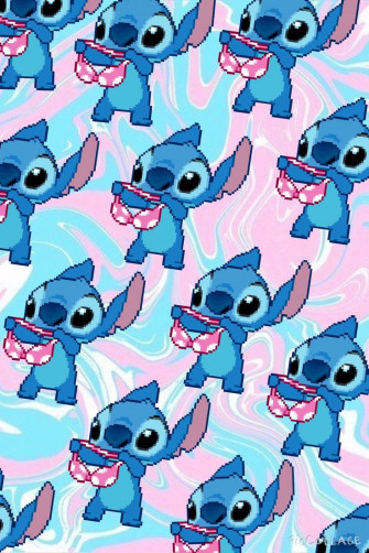Cute Stitch iPhone Wallpaper Top