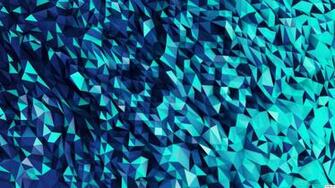HD Blue Polygons Wallpaper