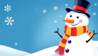 Funny Snowman Wallpaper