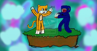 Mr Stampy Cat And Squid By Babyblue1912