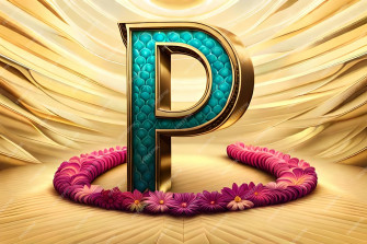P Letter Wallpaper
