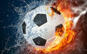 Soccer Ball On Fire Wallpaper