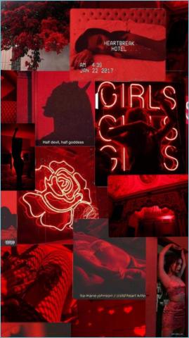 Red Baddie Wallpaper iPhone