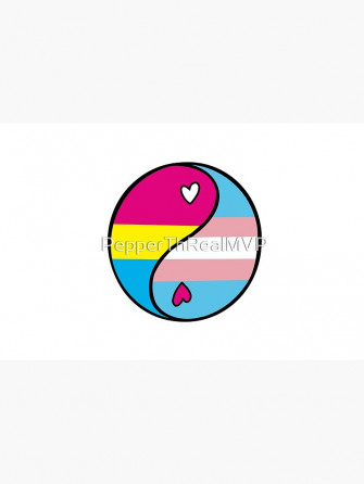 Trans Pan Pansexual Transgender Cute Lgbtq Pride Yin Yang Laptop