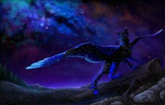 Wallpaper The Sky Night Nature Fantasy Winged Cat By