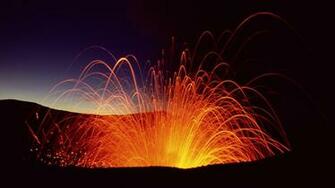 Cool Background Wallpaper Vanuatu Erupting Mount Yasur Tanna
