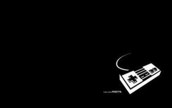 Console Controller Dark Retro Desktop Wallpaper
