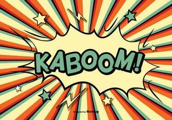 Comic Style Kaboom Illustration Vectors Clipart