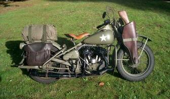 Harley Davidson Wla Military Type Vii Retro Wallpaper