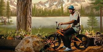 Tyler The Creator On Bike Rap Wallpaper