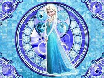 Elsa Kingdom Hearts Stained Glass Wallpaper By Winniehappyaspie On