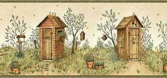 Outhouse Wallpaper Border Fam65022b